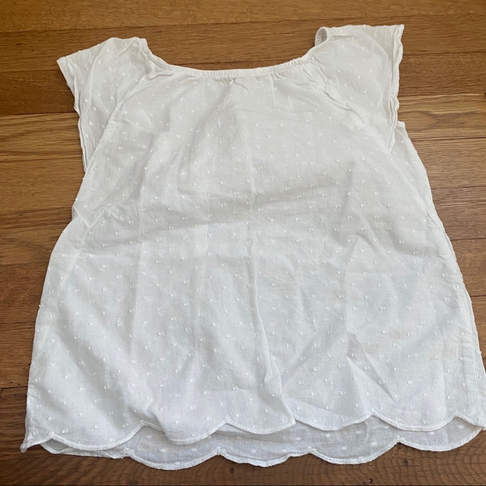 White dotted light shirt from H&M
